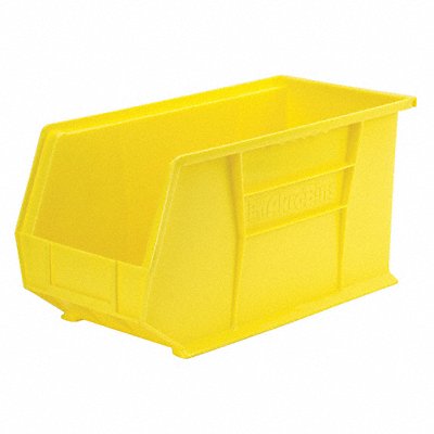 F8694 Hang and Stack Bin Yellow Plastic 9 in