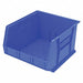 F8693 Hang and Stack Bin Blue Plastic 11 in