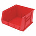 F8693 Hang and Stack Bin Red Plastic 11 in