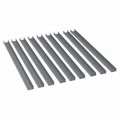 Bin Rail Accessory Kit Gray Steel