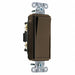 Wall Switch Brwn 15A Back Side SnglPole