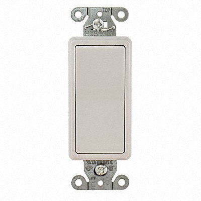 Wall Switch White 20 A Back Side 3-Way