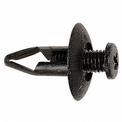 Screw Rivet Black Flat PK15