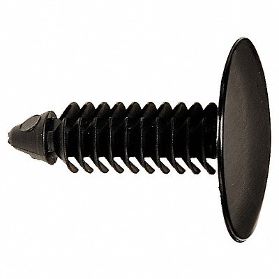 Push-In Rivet Black Dome 25mm L PK25