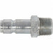 Coupler Plug MNPT 3/8 Steel PK2