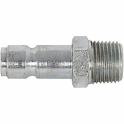 Coupler Plug MNPT 1/4 Steel PK2