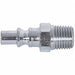 Coupler Plug MNPT 1/4 Steel PK2