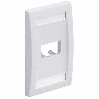 Wall Plate Single Gang 2 Ports Ivory