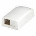 Surface Mount Box Mini Com 2Port Ivory