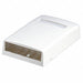 Surface Mount Box Mini Com 4 Port Ivory