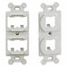 106 Module Frame Mini Com 4 Port Off Wht