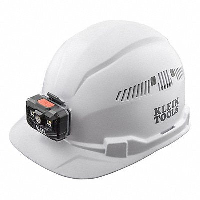 Hard Hat Vented Cap w/Headlamp