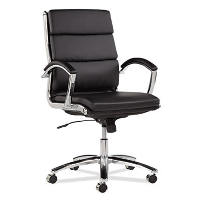 CHAIR,MB,LTHR/CHROME,BK