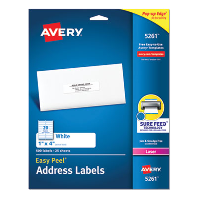 LABEL,ADD,W/P,1X4,500/PK