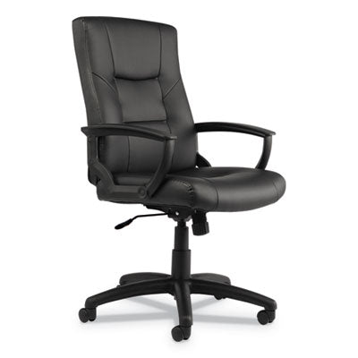 CHAIR,LEATHER,SWVL/TLT,BK