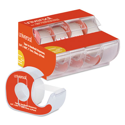 TAPE,W/DISPENSER,4PK,CLR