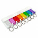 Key Tag Rack with Eight Tags White