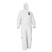 COVERALL,A40,4XL,25/CT,WH