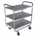 Utility Cart Assembled SS Silver