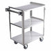 Utility Cart Assembled SS Silver