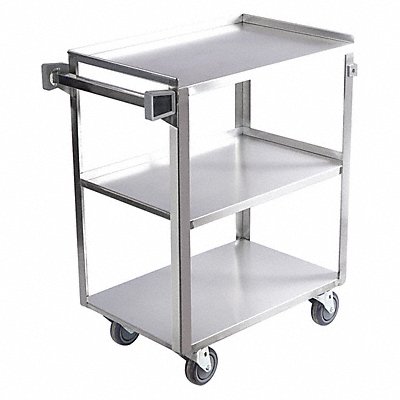 Utility Cart Assembled SS Silver