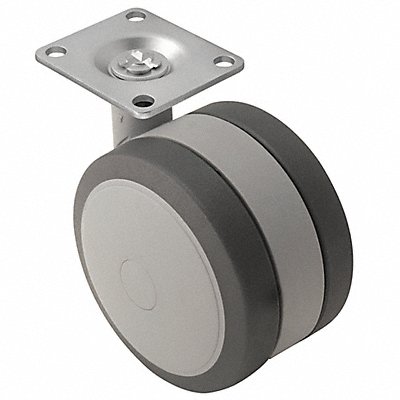 Swivel Plate Caster Wheel Dia 4 7/8 in