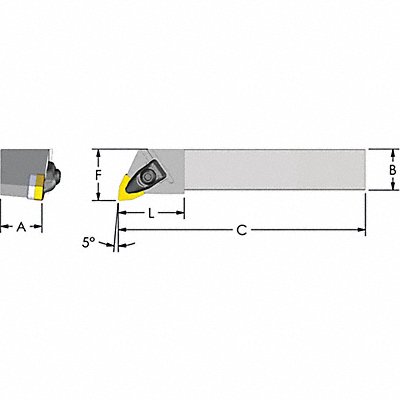 Indexable Profiling End Mill 1 PHC