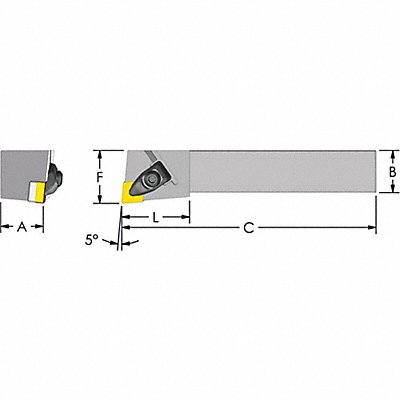 Indexable Profiling End Mill 3/4 PHC