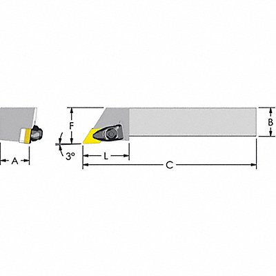 Indexable Profiling End Mill 3/4 PHC