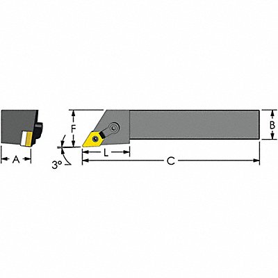 Indexable Profiling End Mill 1 PHC