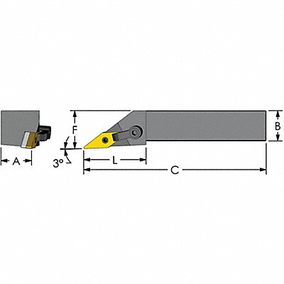 Indexable Profiling End Mill 1-1/4 PHC