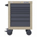 Rolling Tool Cabinet Gray Heavy Duty