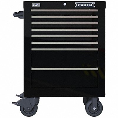 Rolling Tool Cabinet Black Heavy Duty