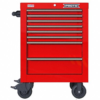 Rolling Tool Cabinet Red Heavy Duty