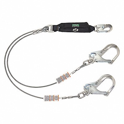 Shock Absorbing Lanyard Twin Leg 12 ft.