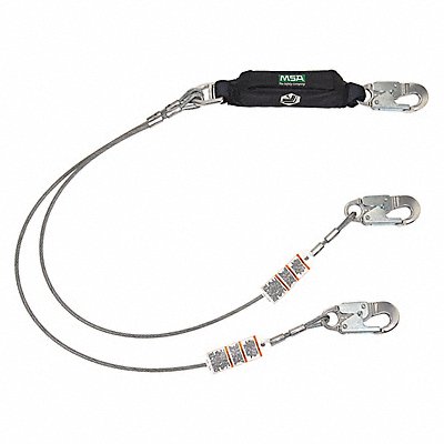 Shock Absorbing Lanyard Single Leg 12ft.