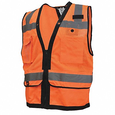 Safety Tether Vest Heavy Duty Orange 4X