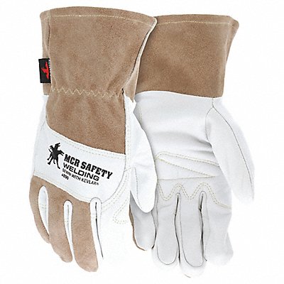 Welding Leather Glove Brown/White XL PR