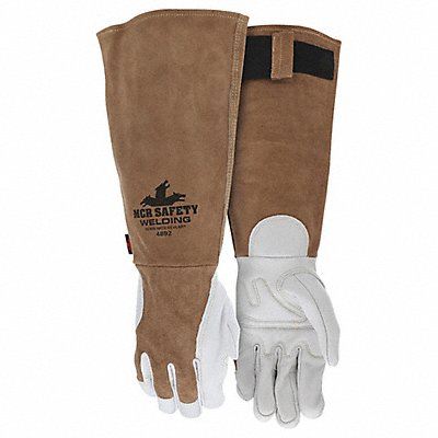 Welding Leather Glove Brown/White XL PR