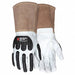 Leather Gloves White M PK12