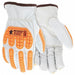 Leather Gloves White XL PK12