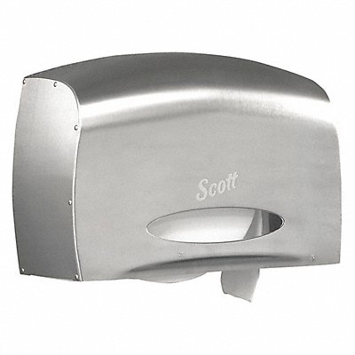 Toilet Paper Dispenser (1) Roll Silver