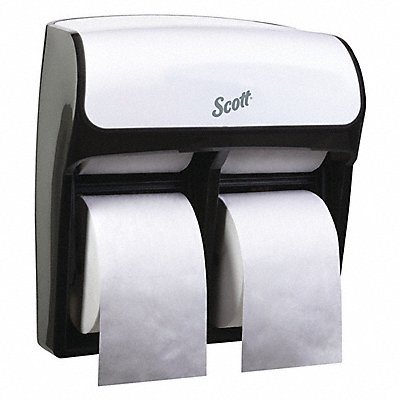 Toilet Paper Dispenser (4) Rolls White