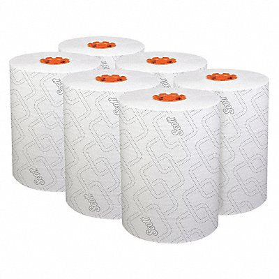 Paper Towel Roll 580 ft White PK6