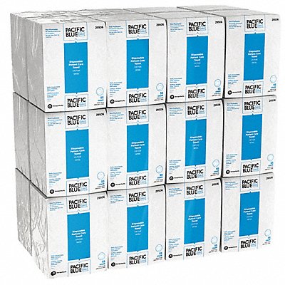 Dry Wipe 1/4 Fold White 80535 PK20