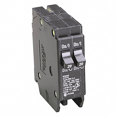 Type Bd Duplex Breaker 2-20a/1 Pole 120/