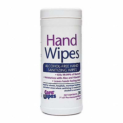 Hand Sanitizing Wipes 7 x 8 White PK6