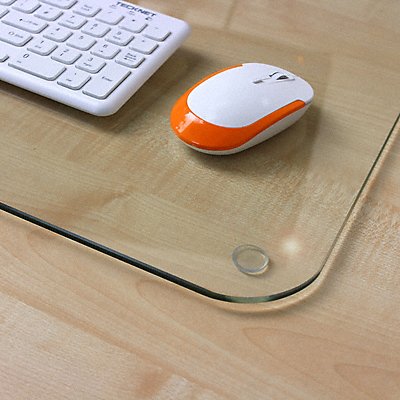 Glacier Glass Mat Desk Pad 19 x 24 