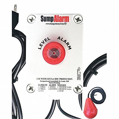 High Water Alarm LED 90dB Horn 20 ft.