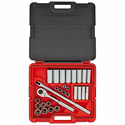 Socket Set 1/2 Drive 30 pcs. 12 Point